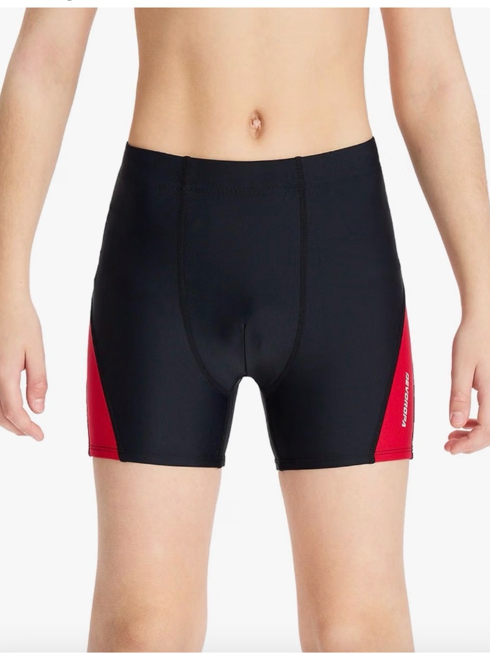 Men’s Black and Red Competitive Swim Jammer - Branded Logo